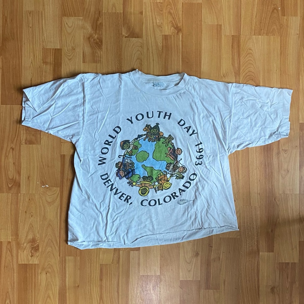 VINTAGE World Youth Day 1993 Kids T-Shirt - White